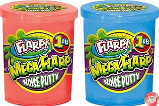 1Lb Mega Flarp Noise Putty Scented (2 Units) JA-RU Fidget Toy Squishy Sensory Toys for Easter, Autism Stress Toy Party Favors in Bulk Party Supplies Fidget for Kids and Adults Boys & Girls. 335-2