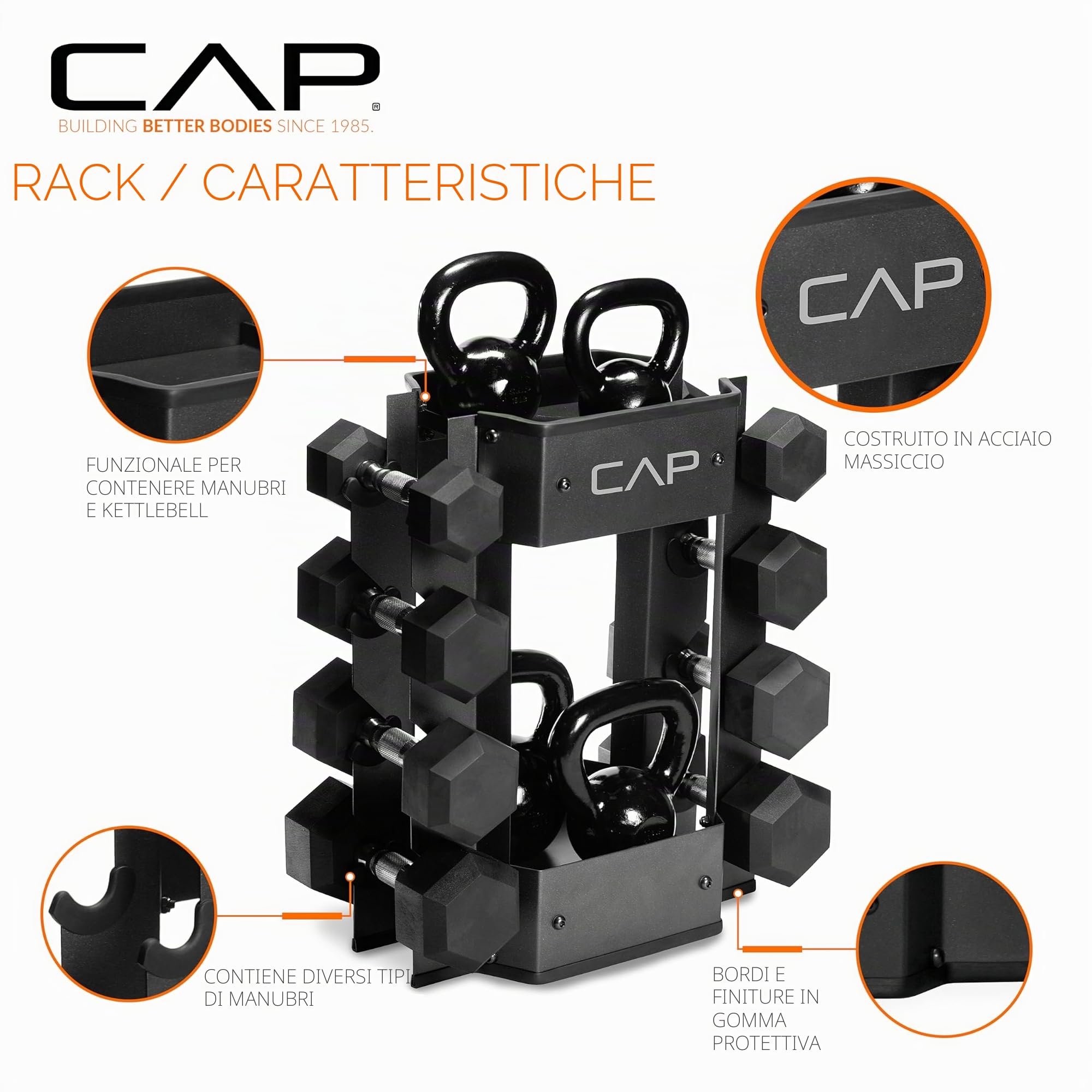 cap Barbell Supporto per manubri e Kettlebell