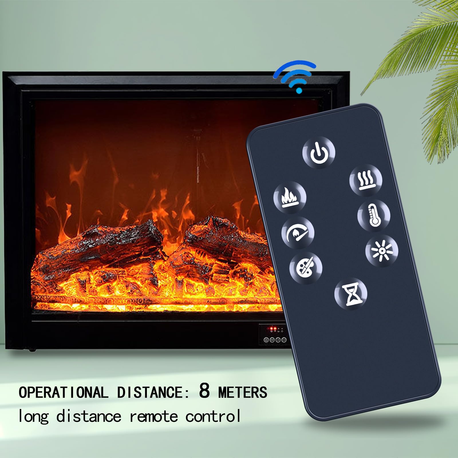 New Replacement Remote Control Compatible with Dimplex Electric Fireplace Infrared Quartz Space Heater 6700590200RP XHD33L 6910090259 XHD33G 6910090559 XHD28L 6913840259 6909970259