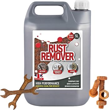 STORM TRADING GROUP Rust Remover Solution Ready To Use Removes Rust Back To Bare Metal Water Soluble Ideal For Indoor & Outdoor Use 1