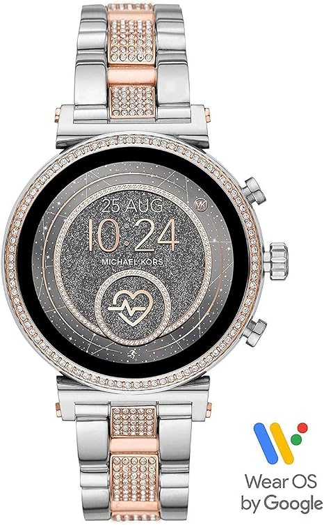 Amazon.com: Michael Kors Access Women's Sofie Heart Rate' Touch-Screen  Smartwatch with Stainless-Steel Strap, Silver, 18 (Model: MKT5064) :  Electronics
