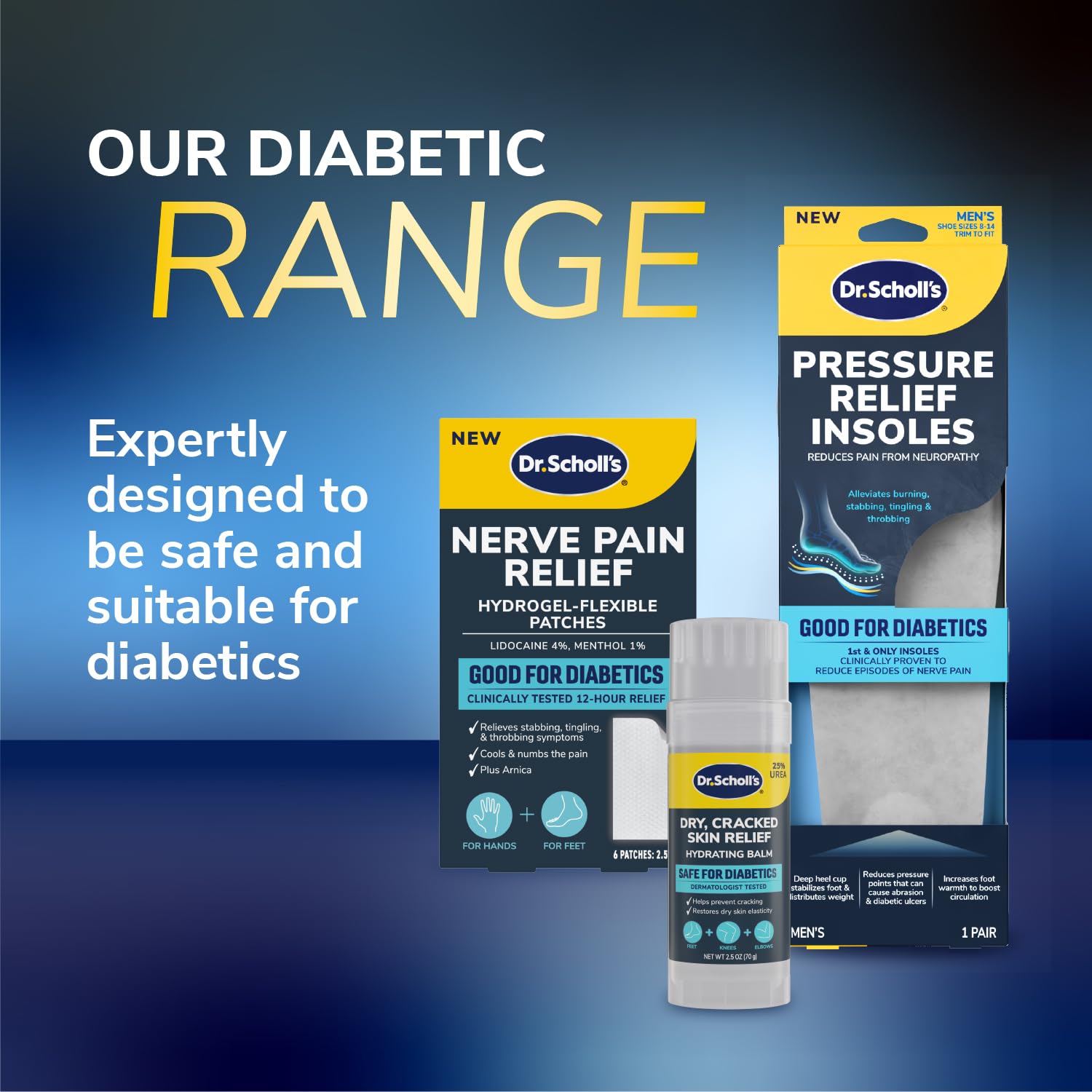 Dr. Scholl’s Pressure Relief Insoles - The Only Proven Insole to Reduce Episodes of Nerve Pain, Neuropathy Pain Relief for Feet, Good for Diabetics, Reduces Foot Pressure, Shoe Inserts Women Size 6-10 - Image 9