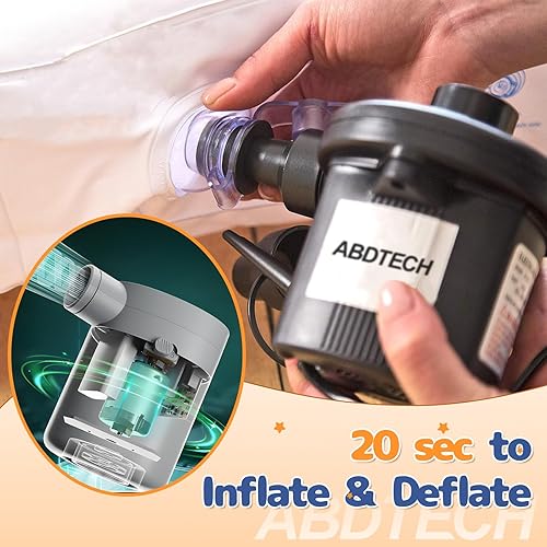 Miniatura 30 de Cama inflable de viaje para niños, colchón de aire portátil y cómodo con parachoques de seguridad de 3 lados, cama inflable para acampar y viajar