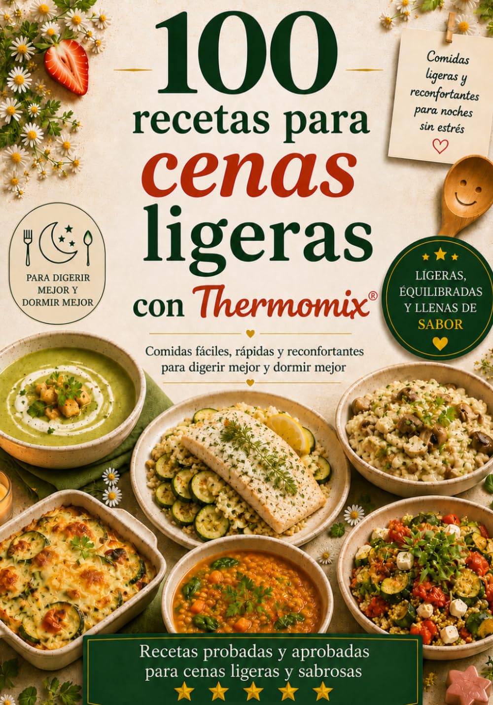 100 recetas para cenas ligeras con Thermomix®: Comidas fáciles, rápidas y reconfortantes para cenar mejor, digerir mejor y dormir mejor