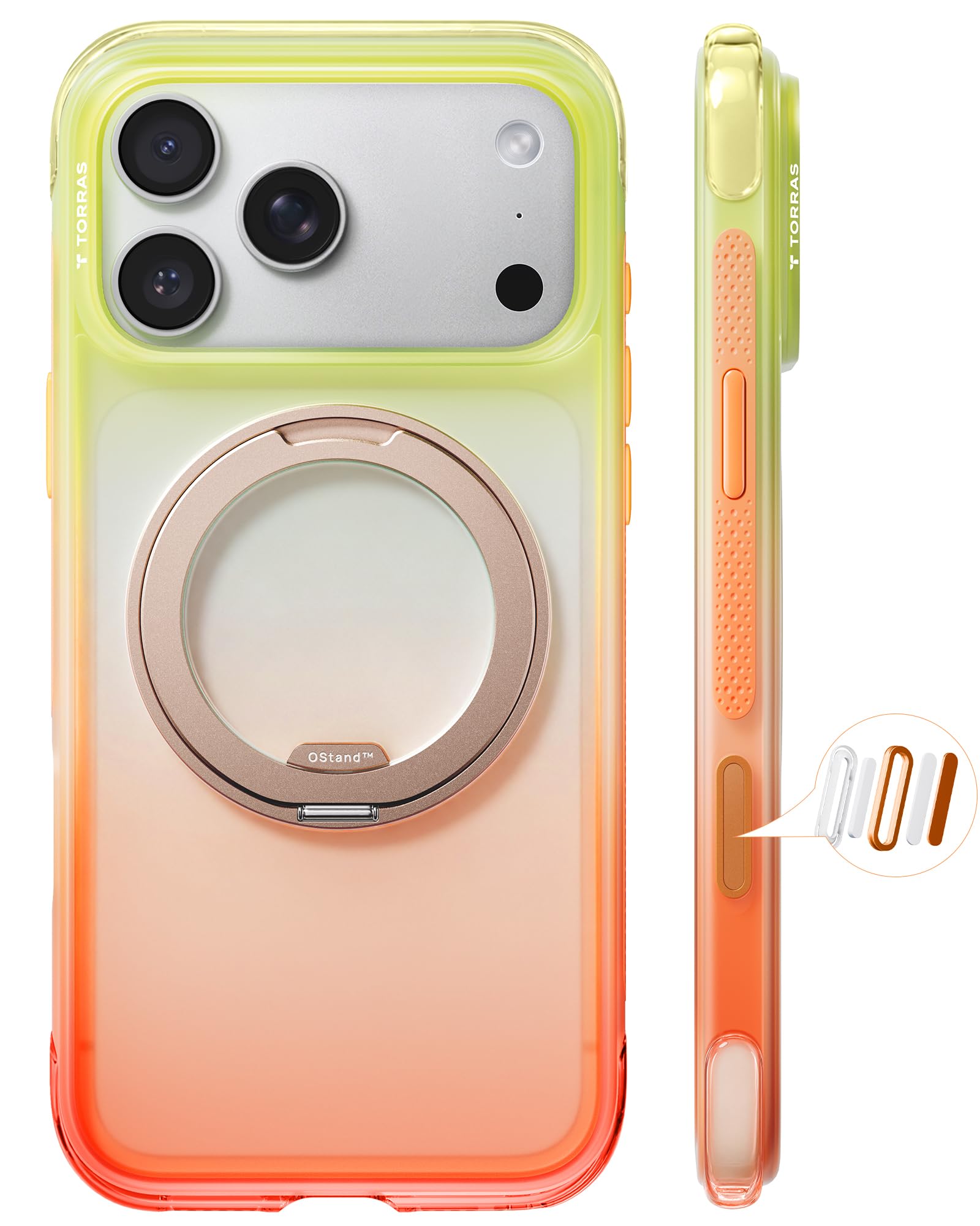 TORRAS Ostand 03 Air エアバッグ保護・MagSafe対応 Amazon.co.jp: TORRAS iPhone 17 Pro Max 用 ケース Ostand O3 Air