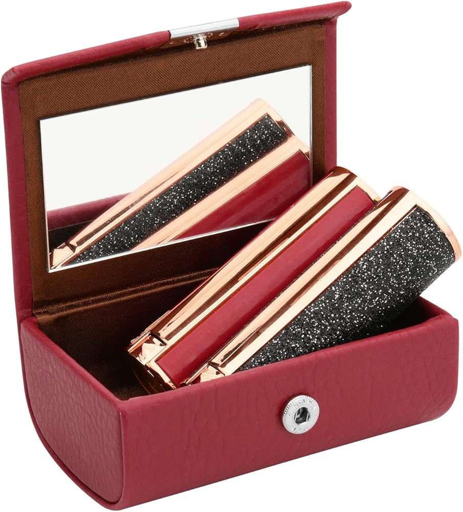 Amazon.com : Beautyflier Large Lipstick Case with Mirror, Women's