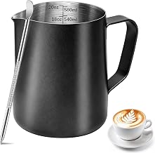 Milk Jug 600ml / 20oz with Graduation and Stizator for Latte Art