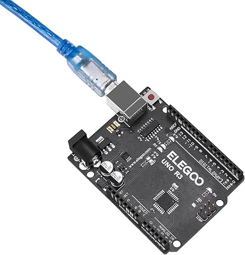 Miniatura 3 de ELEGOO UNO R3 Placa de controlador ATmega328P con cable USB, compatible con Arduino IDE