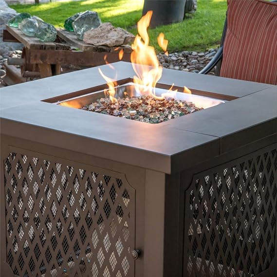 Southern Ocean - Fire Glass Blend for Indoor and Outdoor Fire Pits or Fireplaces | 10 Pounds | 1/2 Inch
