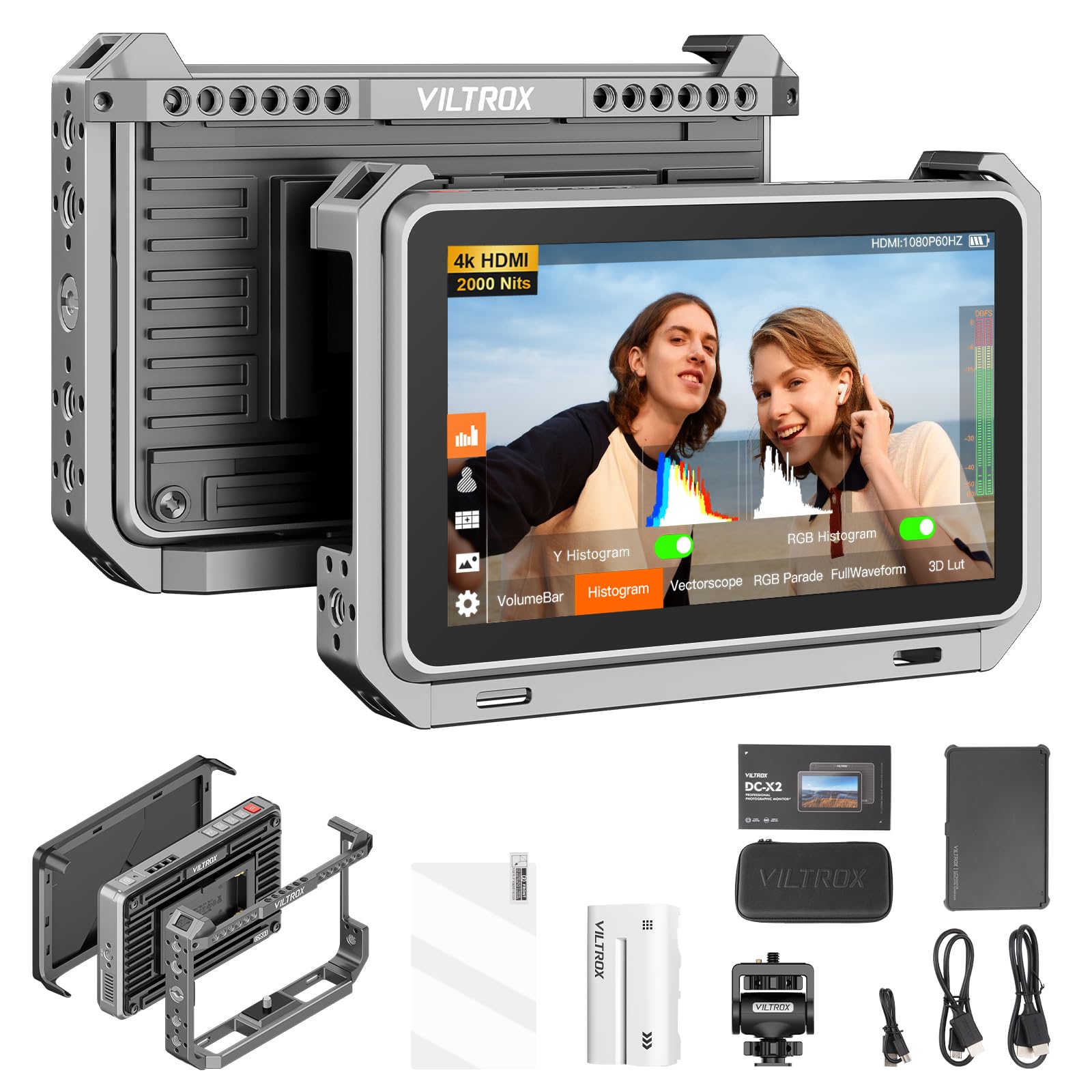 VILTROX DC-X2 DCX2 Camera Monitor External Rig Cage Kit 4K per