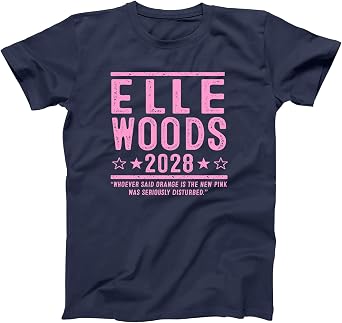 Elle Woods 2028 - Funny Woman Lawyer Comedy Humor Xs-6x - 2 Colors Soft - Unisex Tee