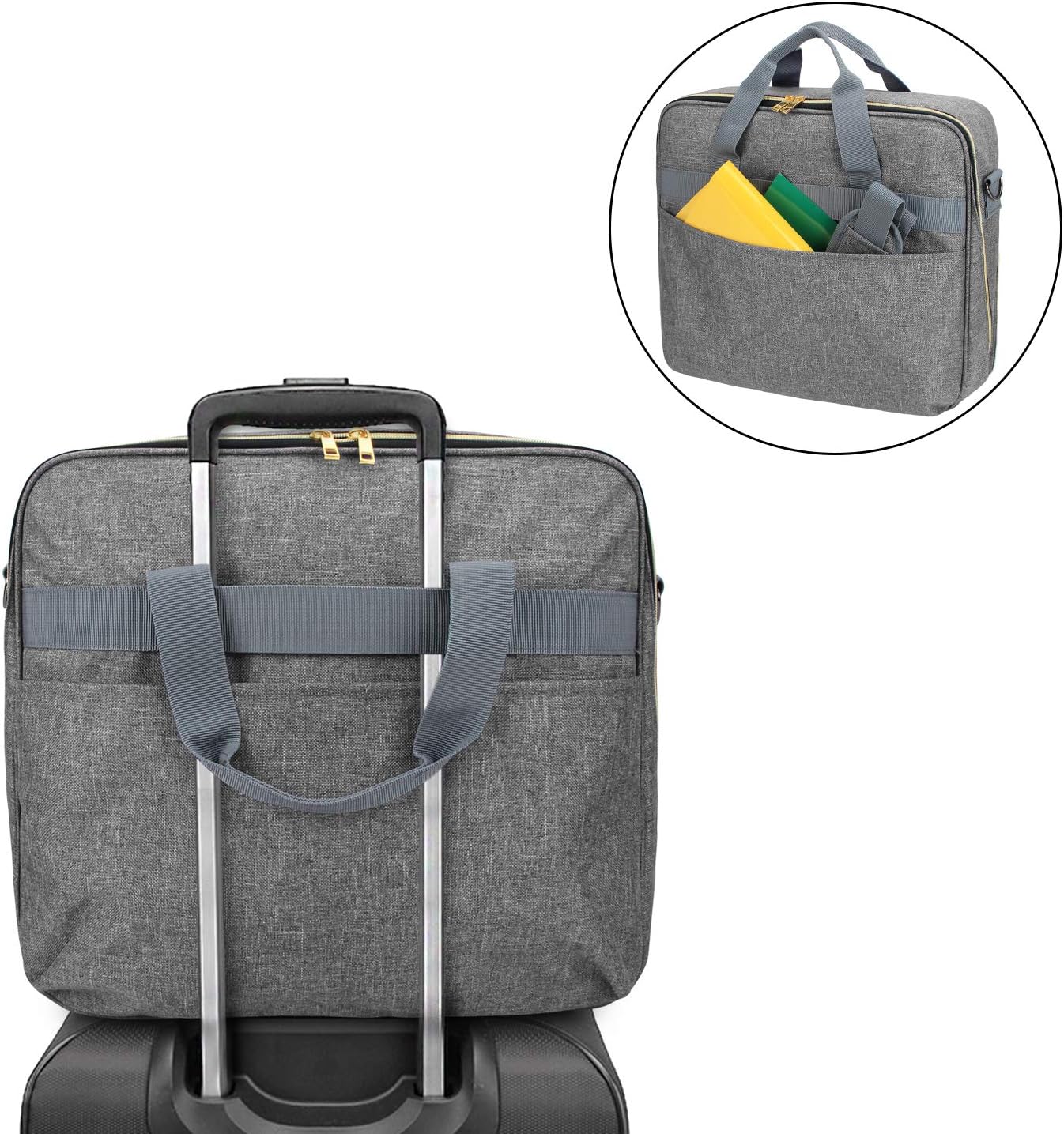 LUXJA Carrying Case Compatible with Cricut Easy Press 2 (12" x 10"), Tote Bag Compatible with Cricut Easy Press 2 and Supplies, Gray