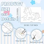 24 Pack toile pré-drawn pour la peinture en vrac, peinture pré-stencilée pour les enfants Toile à peindre, Enfants , Journée pour les Enfants Cadeaux d'anniversaire Cadeaux pour la fête, Retour à l'école et temps de famille, 12 Style (7.8 x 5.8 De pouce)