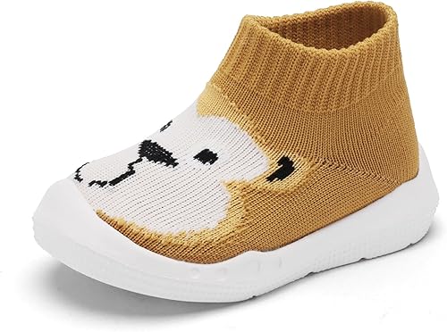 Engtoy Baby Sock Shoes Baby Walking Shoes Infant Non-Slip Breathable Slippers with Soft Rubber Sole Baby Boys Girls Slip On Sneakers