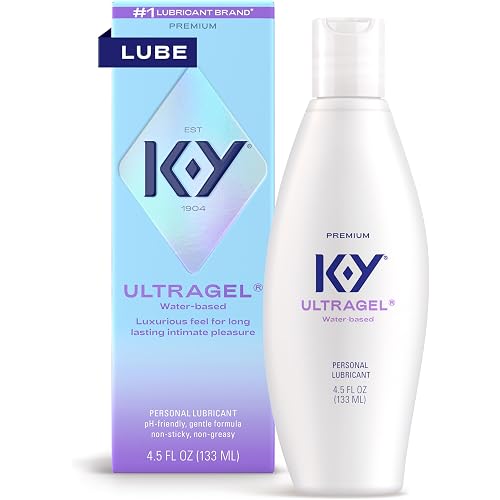 K-Y Ultragel Water Based Personal Lubricant, pH Balanced Lube, Paraben Free, Non-Sticky, Non-Staining, 4.5 fl oz