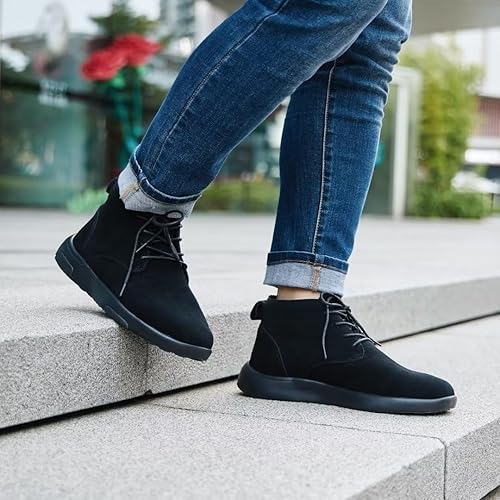 Miniatura 7 de OrthoComfoot Botines ortopédicos para hombre, zapatos para caminar vestido de cuero con soporte de arco Oxfords para fascitis plantar, cómodas