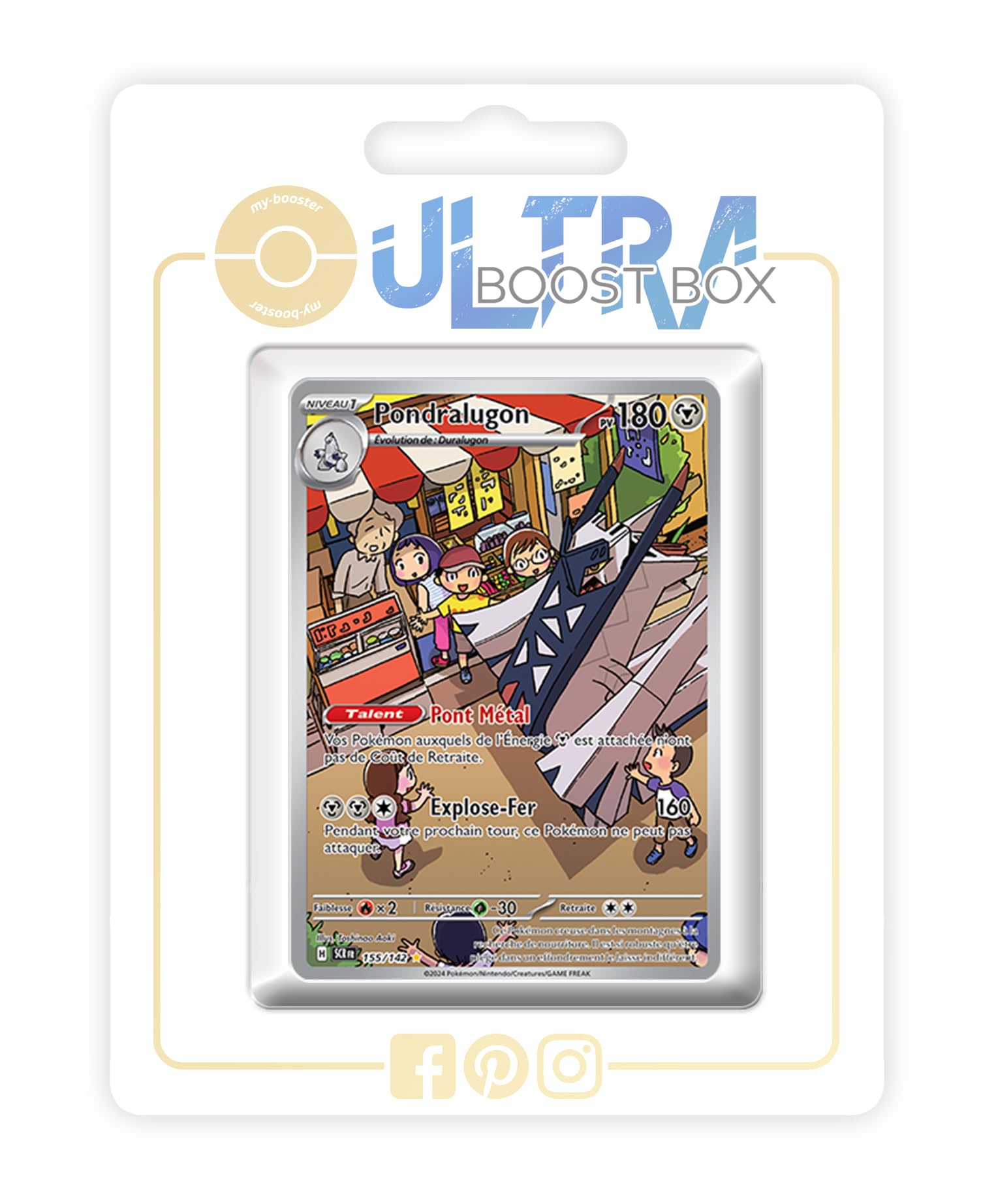 pokemon cards unlistedleaf booster box Pondralugon 155/142 Alternative Pokémon Secret Gallery - Ultraboost X  Scarlet and Purple 7