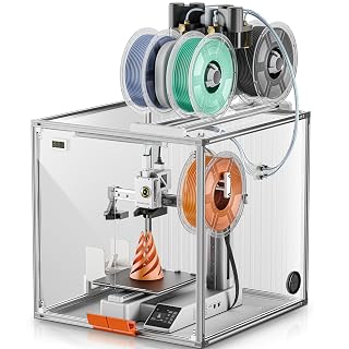 3D Printer Enclosure for Bambu Lab A1 Mini, Clear Acrylic Bambu A1 Mini Printer Dust Cover with LED Light,Dustproof Tent Constant Temperature Protective Cover Box(470×470×470mm) - Amazon product rated Grade A