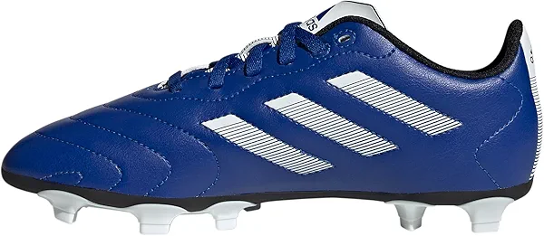 adidas unisex child Goletto Viii Firm Ground Soccer Shoe, Team Royal Blue/White/Core Black, 10 Toddler US