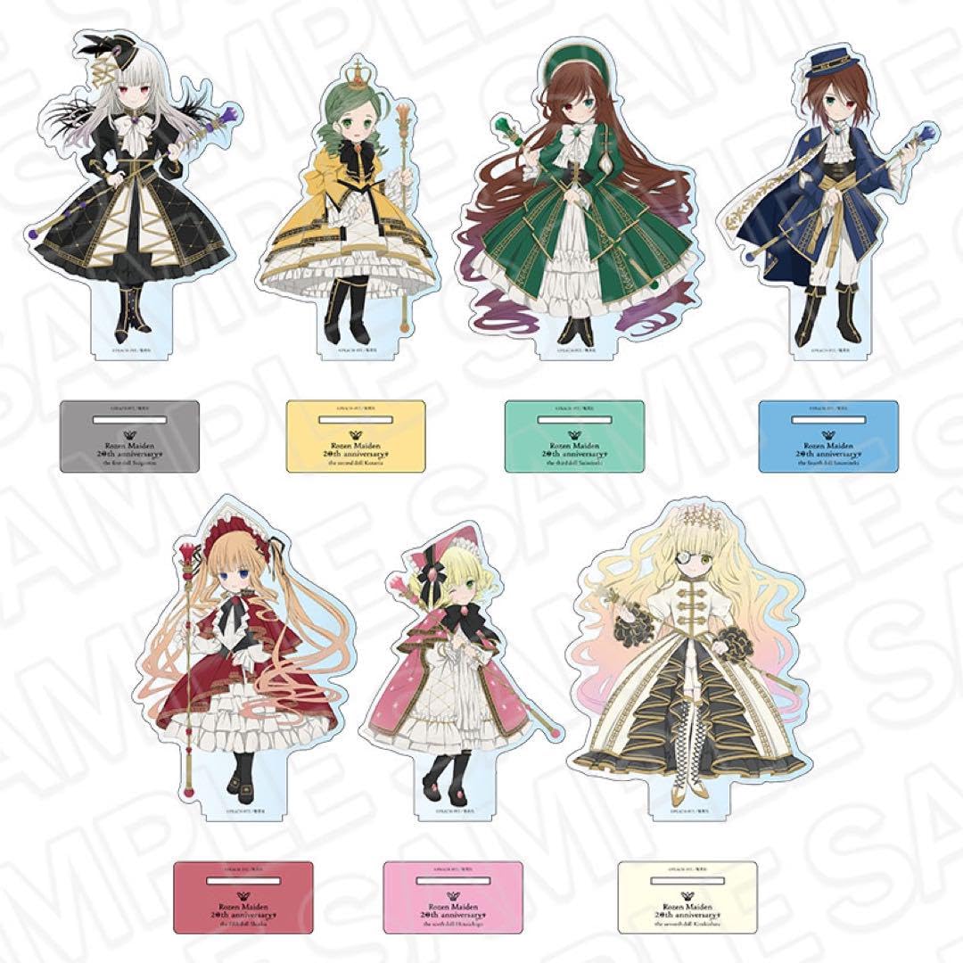 ローゼンメイデン　20周年　デカアクリルスタンド　全種類　まとめ売り デカアクリルスタンド ニコイチメイデン 集合 「ローゼンメイデン20