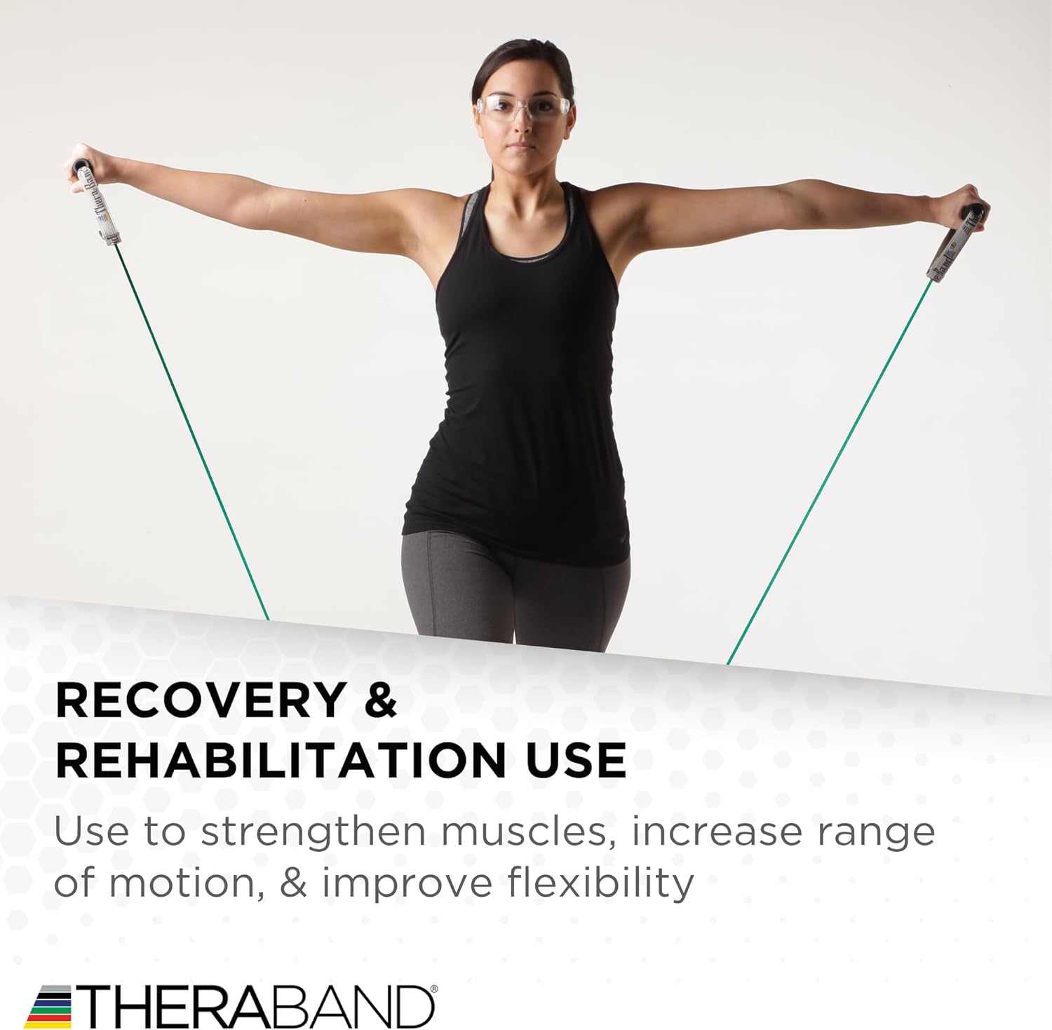 THERABAND Resistance Tubing, Yellow, Light Level 1, 100 ft Roll, Latex-Free, Professional-Grade Exercise Tube for Body & Core Workouts, Cut-to-Length, Color-Coded, Lightweight & Versatile