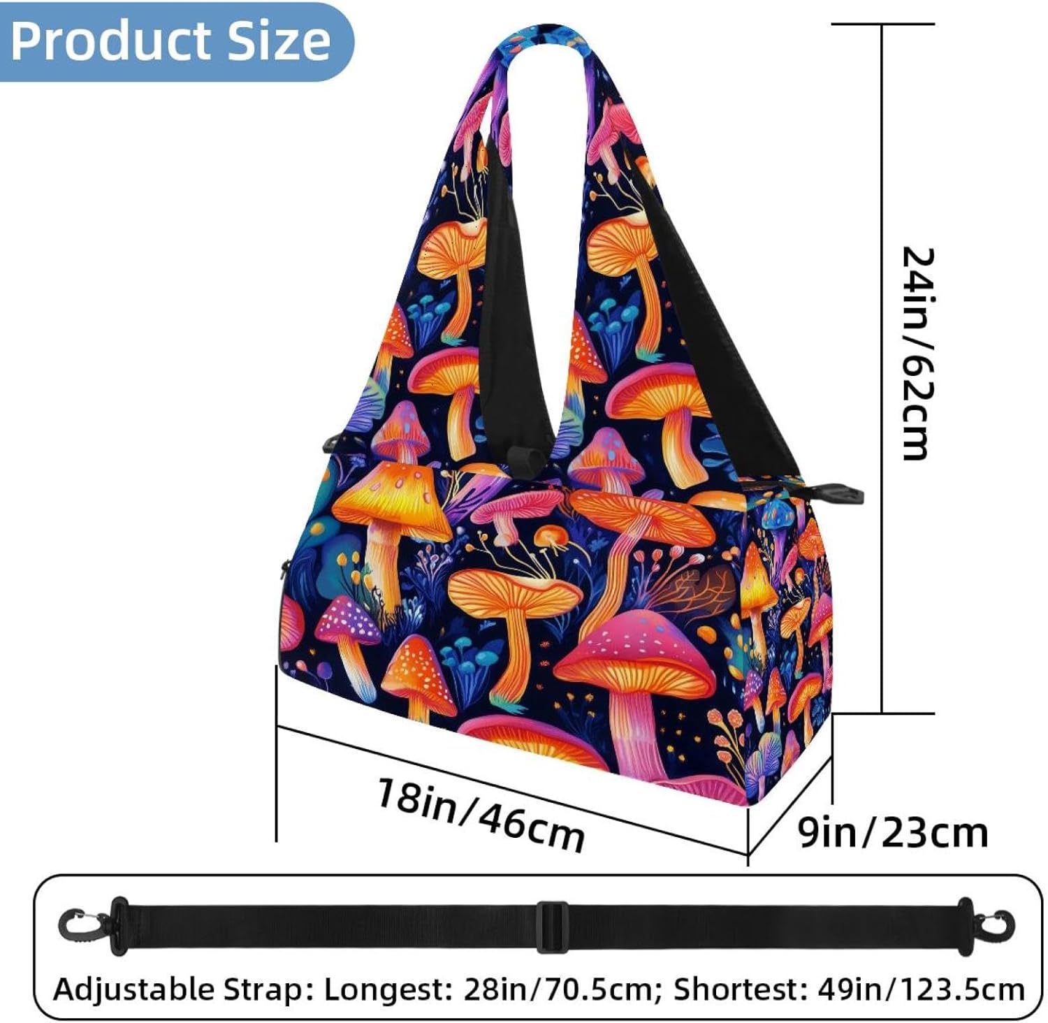 Gym Bag for Women, Cactus Yoga Mat Bag with Shoe Compartment, Sport Yoga Gym Bag with Yoga Strap, Carryall Yoga Tote Bag