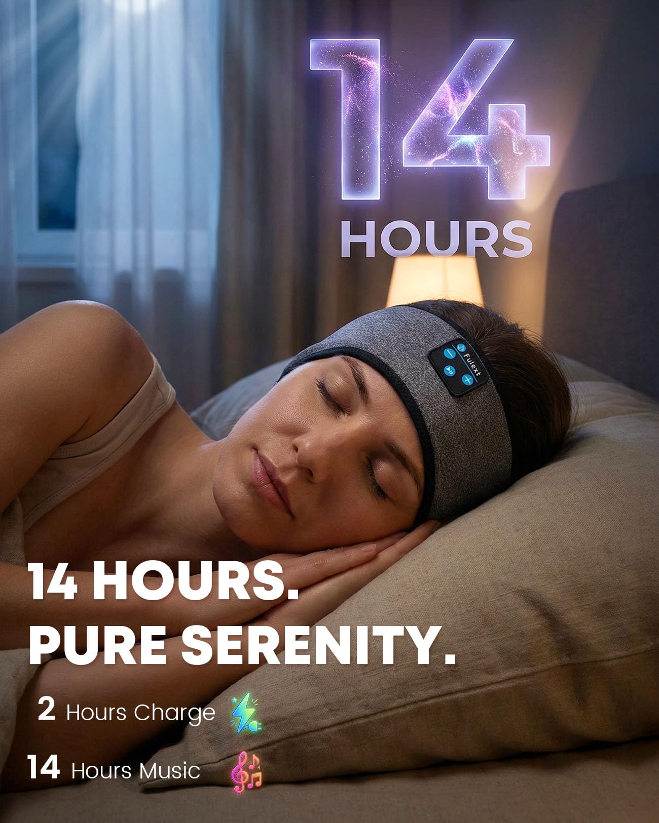 Auriculares para Dormir con Diadema Bluetooth para Dormir, inalámbricos con cancelación de Ruido para Dormir de Lado, Siesta de Oficina, Viajes aéreos, relajantes, meditación