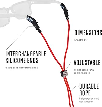 Eyeglass Holder Chums 3mm Ripcord Sunglass Strap Adjustable