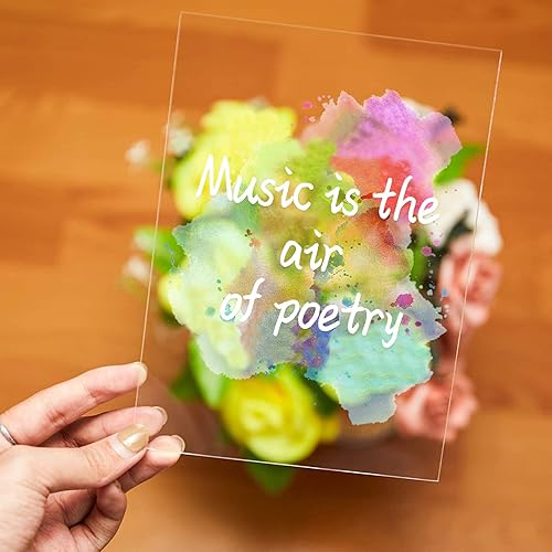 Miniatura 5 de Mlife - Lámina de plexiglás transparente de 7.9 x 9.8in de largo, 0,04 pulgadas de grosor, tablero de plexiglás transparente con película protectora