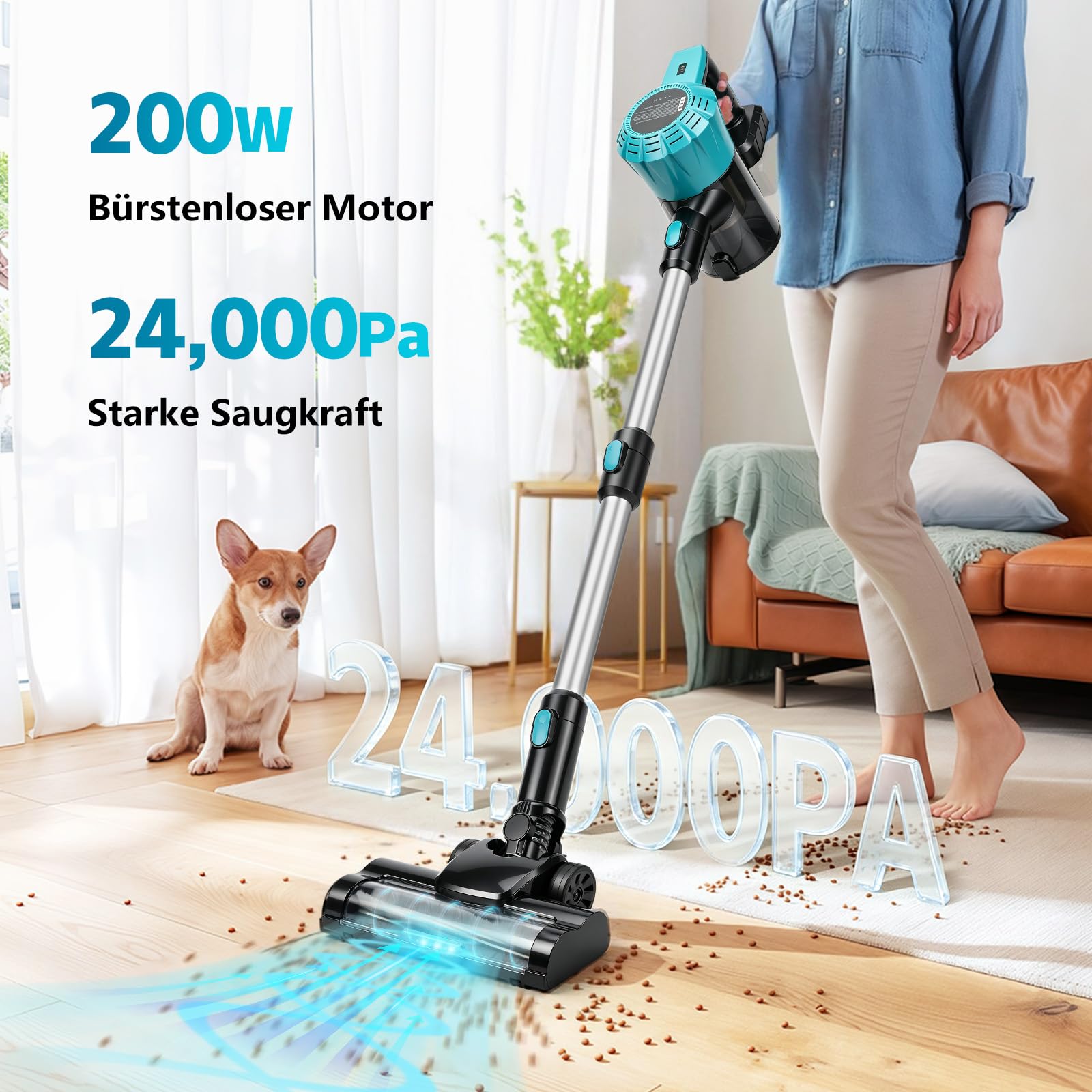 Odkurzacz akumulatorowy do akumulatora Makita 18 V, 150 W, 2-stopniowy, mocny, 16000 Pa, bezprzewodowy odkurzacz ręczny z dużym pojemnikiem na kurz 800 ml, do samochodu, domu (bez akumulatora