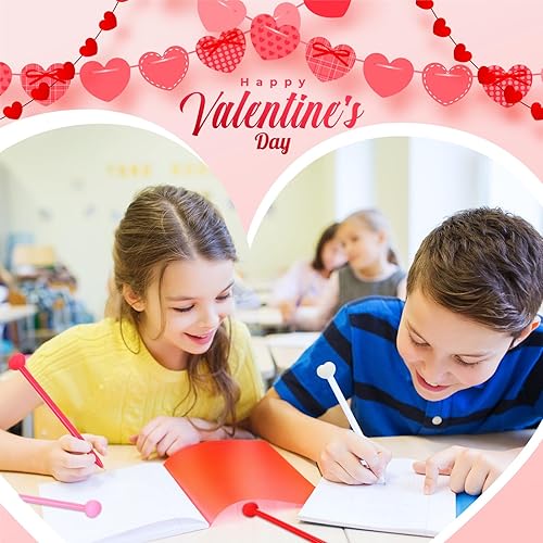 Miniatura 5 de 100 bolígrafos de tinta de gel con corazón de San Valentín, a granel, bolígrafos divertidos para niños, bolígrafos de día festivo, bolígrafos con