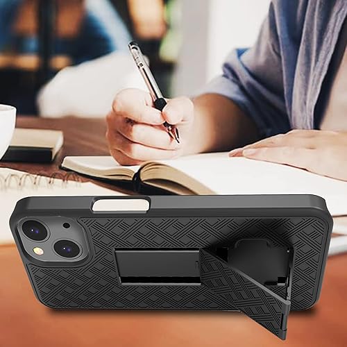 Miniatura 39 de Ailiber Funda compatible con iPhone 15 Pro Max, funda para iPhone 15 Pro Max con lente de cámara y protector de pantalla, soporte giratorio