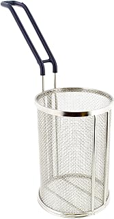 Lot45 Stainless Steel Pasta Insert, Pasta Strainer Basket Mesh Strainer, Noodle Strainer with Handle for 1 Pound Pasta