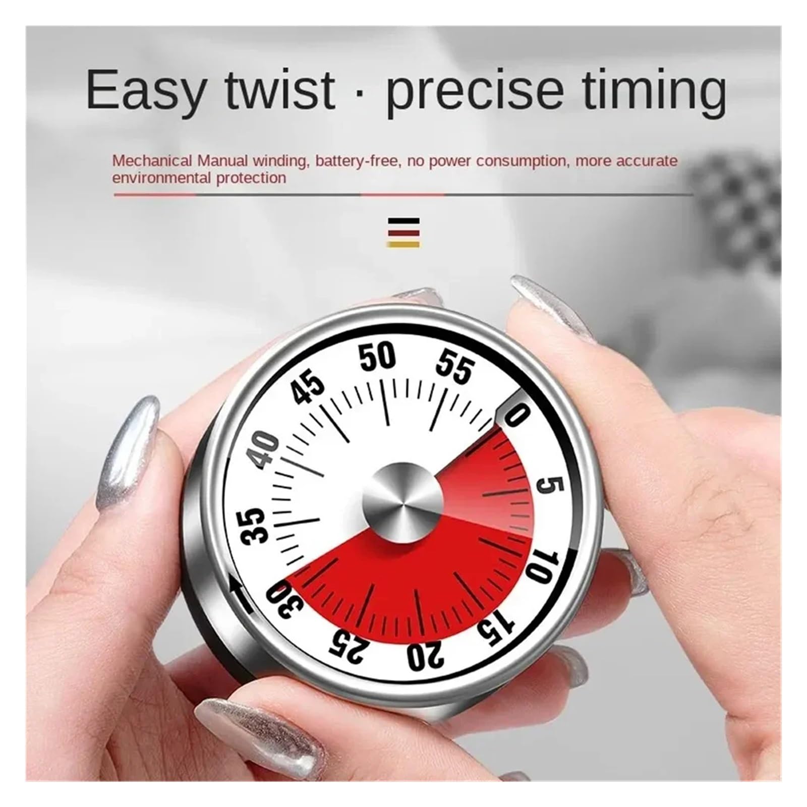 minutnik, 1pcs Mechanical Countdown Timers Kitchen Classroom Baking Clock For Teaching Meeting Cookin Working