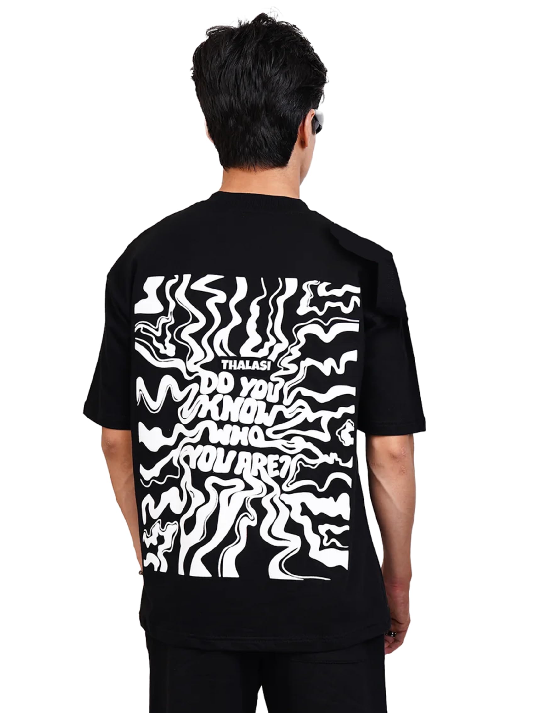 gen Tシャツ Buy THALASI Gen Z Back Printed Oversized T Shirts for Men - (Black