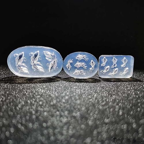 Miniatura 2 de Koi Fish - Moldes de resina de silicona moldes de resina de pescado dorado para carpa aretes colgantes de joyería epoxi moldes para hacer joyas