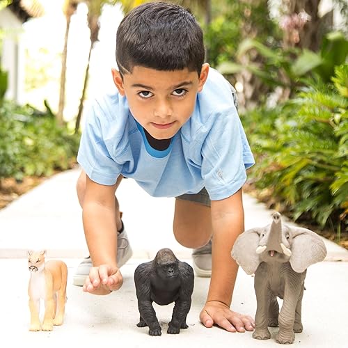 Miniatura 8 de Safari Ltd Wildlife Wonders Silverback Gorilla - Construcción de calidad a partir de materiales libres de ftalatos plomo y BPA para edades de 3 años