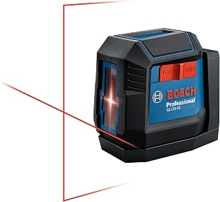 Bosch GLL50-20 Self-Leveling Cross-Line Laser Level 50ft Range, IP55, Magnetic Mount, AA Batteries Included