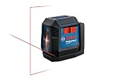 BOSCH GLL50-20 50 Ft Self-Leveling Cross-Line Laser, Includes Integrated Magnetic Mount & 2 AA Batteries | Integrated Magnetic Mount & 2 AA Batteries 50ft