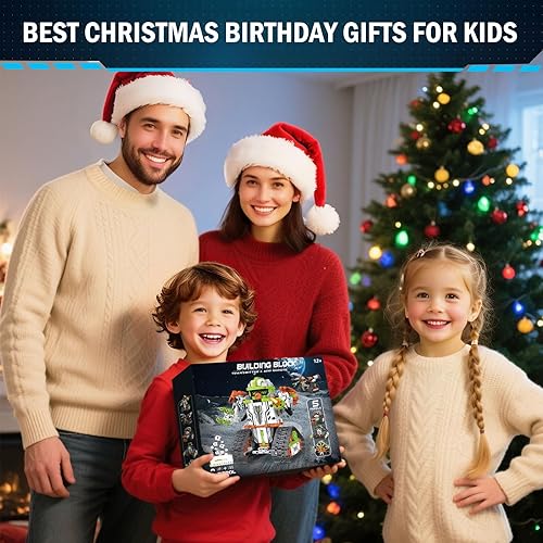 Miniatura 3 de Kit de construcción de robot STEM con control remoto para niños de 6 a 13 años, juguetes técnicos robóticos de codificación, regalos de cumpleaños