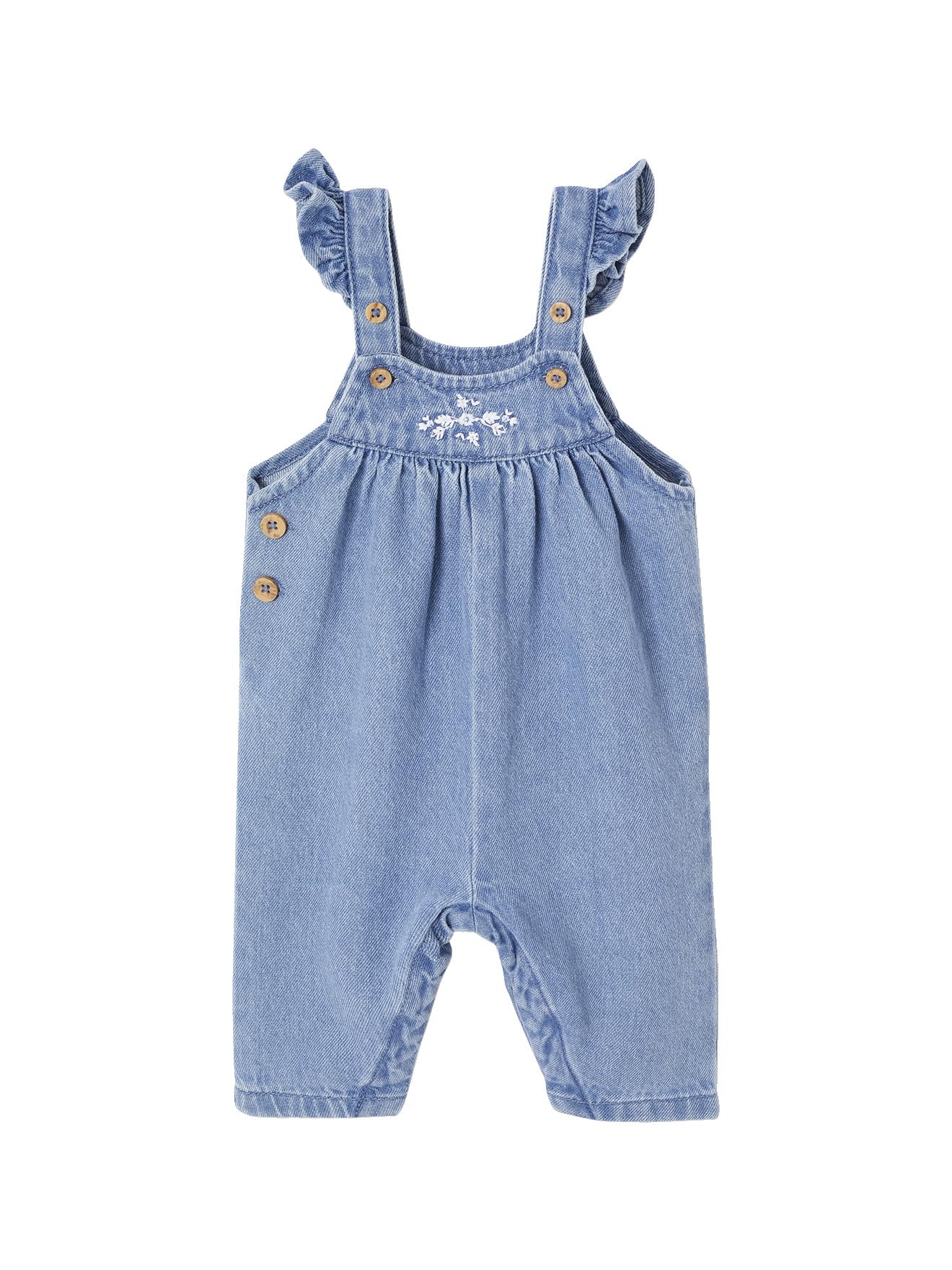 VERTBAUDET Ensemble 2 pièces naissance salopette en denim + body