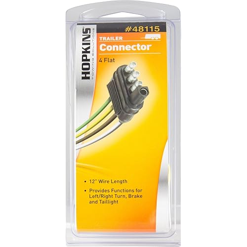 Hopkins Towing Solutions 48115 4 Wire Flat Trailer End Connector