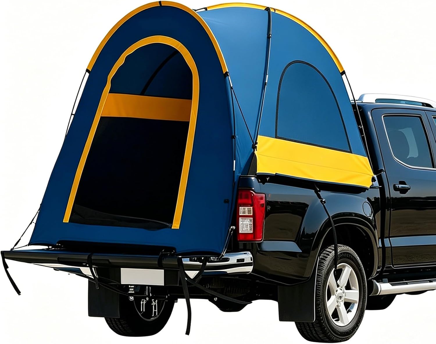 Truck Tent for 5.5-5.8FT Truck Bed,Easy Setup,Double Layer Waterproof PU 2000mm Pickup Tent with Rainfly,Spacious 2 Person Sleeping Truck Bed Tent for Traveling Road Trip Outdoor Activities