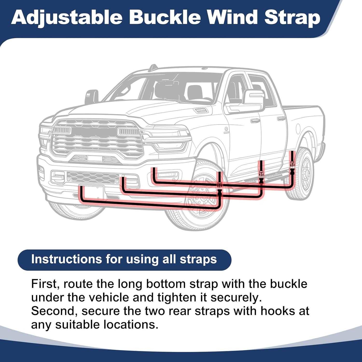 QUNSUNUS Ram 1500,2500,3500 Cab Cover All Years,Waterproof Ram Cab Cover with Cotton Liner, All Weather Truck Cover Cab Only with Adjustable Straps and Zipper for Wind, Sun, UV and Dust Protection