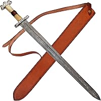 Vista 8 de Armory Replicas™ Colección de espadas de acero de Damasco vikingo y anglosajón de espada completa