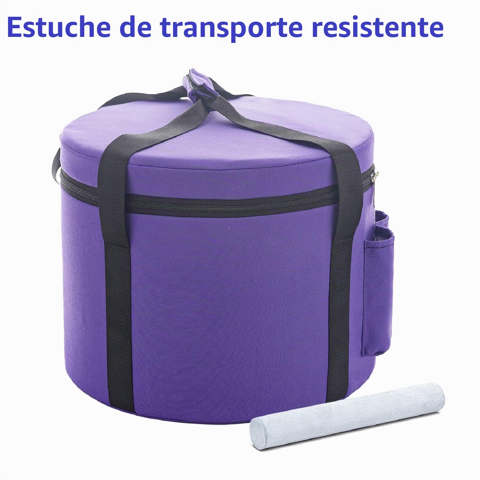 Hye-eun Cuenco tibetano de cristal 20 cm G Note Crystal Throat Chakra Bolsa de transporte Percussion Instruments Sound Bowl