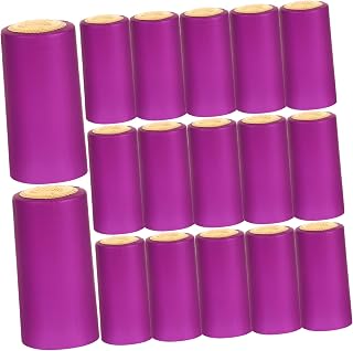 VOSAREA 200pcs Plastic Wine Bottle Film Heat Shrink Seal for Shot Bottles Caps