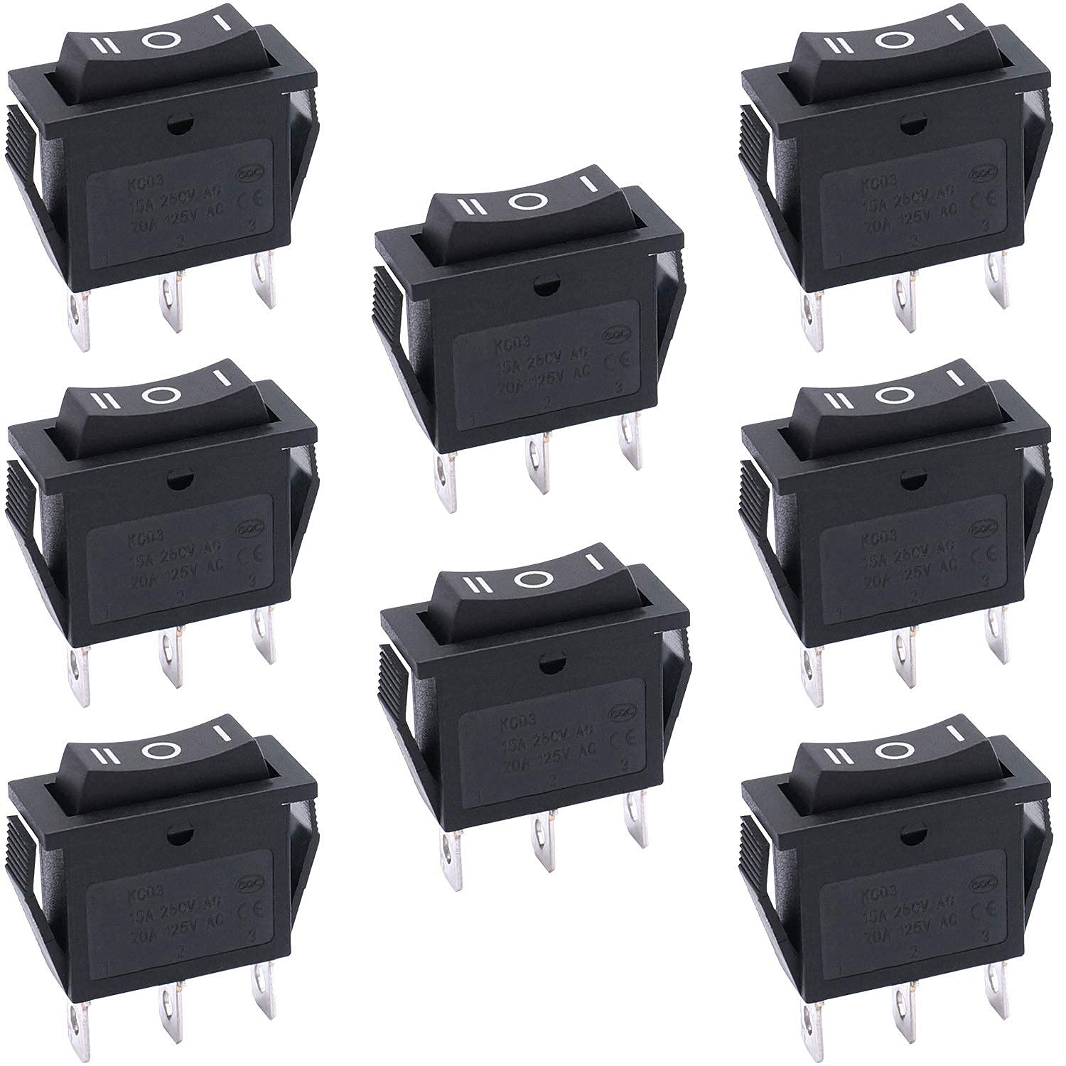 Lot De 10 Interrupteurs à Bascule RL3-10 6 Broches ON-OFF 3