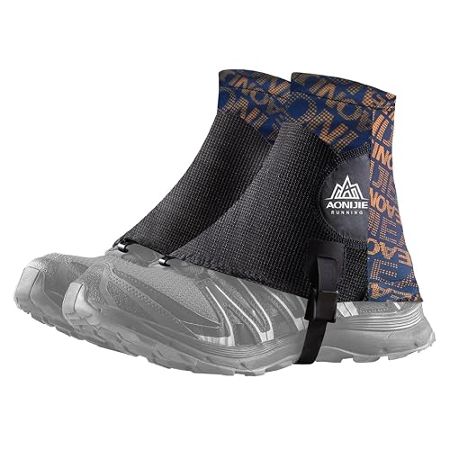 JEELAD Low Trail Gaiters Reflective Running Gaiters