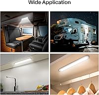 Vista 2 de CT CAPETRONIX - Barra de luz interior LED de 12 V, 120 LEDs, 1500 Lm, 8 W CC, 12 voltios, tira de luces LED con interruptor de encendido/apagado